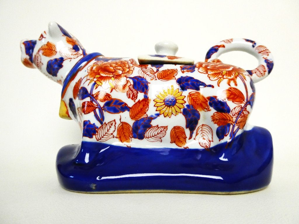 Imari theepot in de vorm van een koe, Ophalen of Verzenden