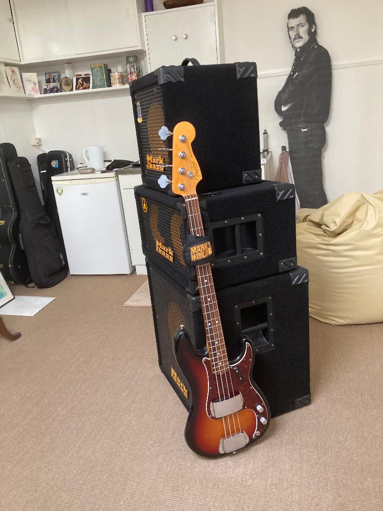 Mark Bass + Precision Fender Bass, Muziek en Instrumenten, Snaarinstrumenten | Gitaren | Bas, Ophalen, Zo goed als nieuw