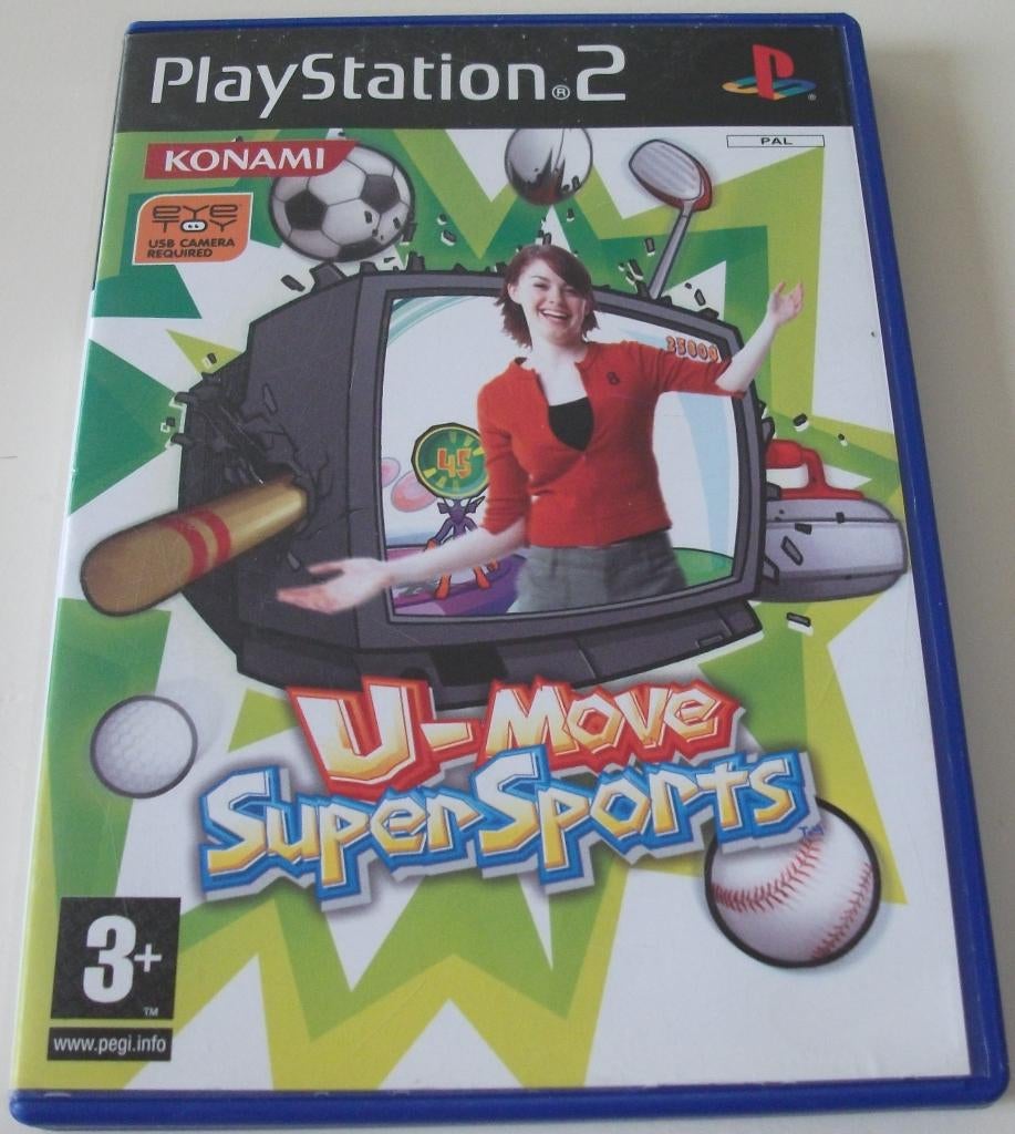 PS2 Game *** U-MOVE SUPER SPORTS ***, Alle leeftijden, Ophalen of Verzenden, Zo goed als nieuw