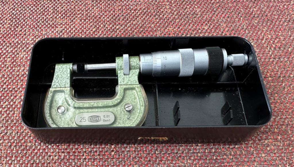 Vintage Mauser 0-25 micrometer, Verzenden