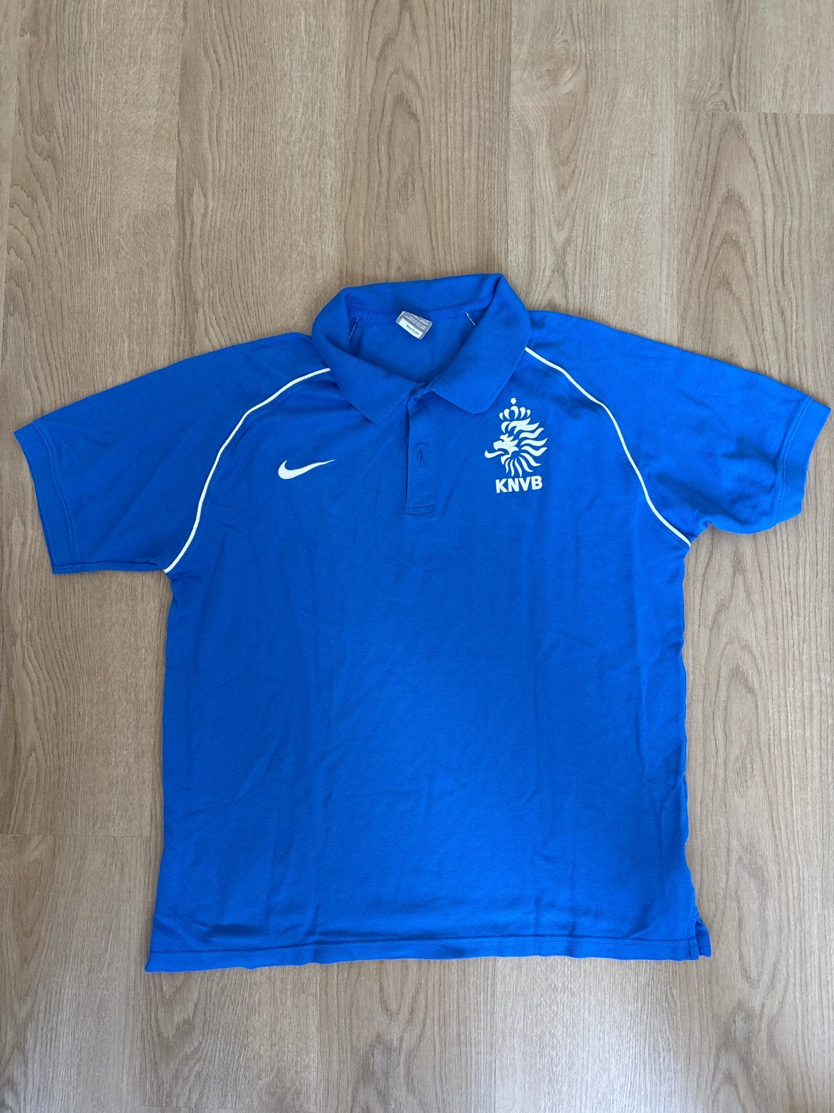 Nike KNVB Polo - Maat XL, Blauw, Maat 56/58 (XL), Ophalen of Verzenden, Voetbal