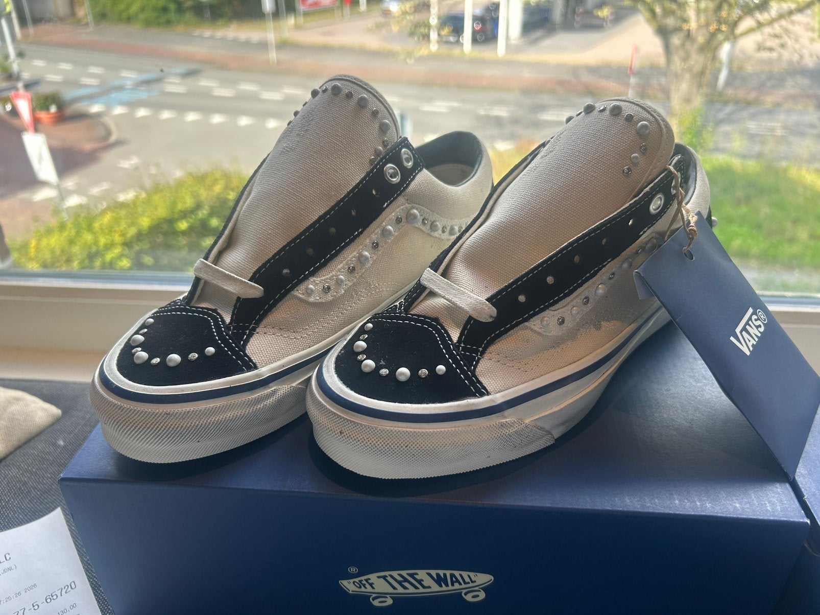 Vans otw old skool pearlized pack marshmallow/black 39, Kleding | Dames, Ophalen of Verzenden, Zo goed als nieuw