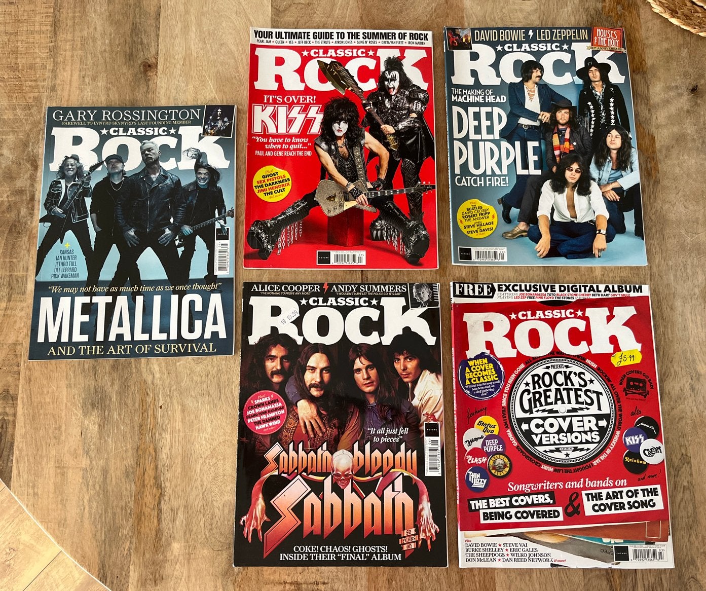 Classic Rock Magazines: Metallica, Kiss, Sabbath, Deep Purpl, Ophalen of Verzenden, Zo goed als nieuw, Muziek, Film of Tv