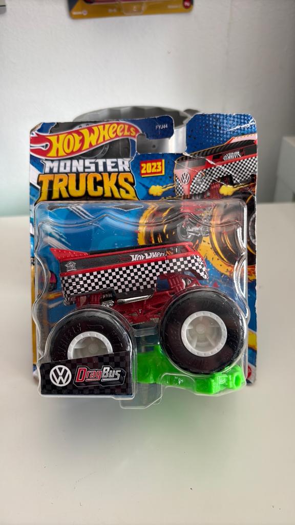 Hot Wheels Dragbus Monster Truck 1/64, Ophalen of Verzenden, Nieuw, Auto