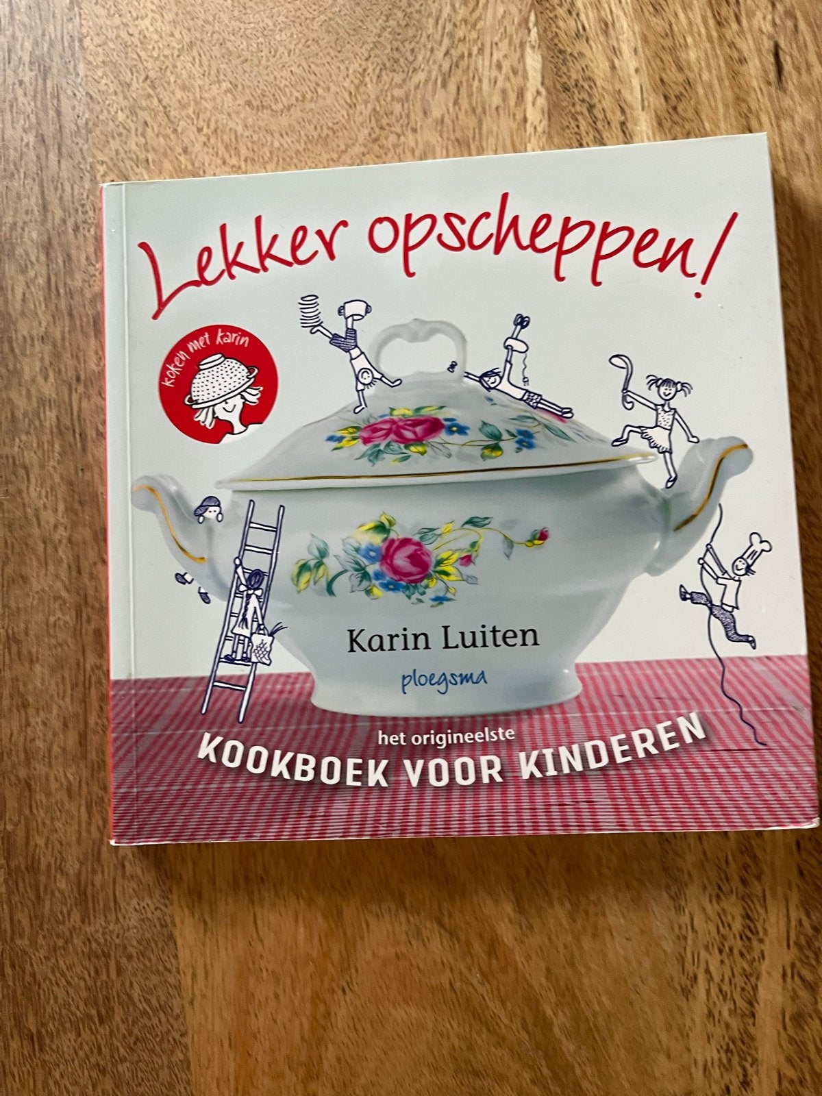 Lekker Opscheppen! Kookboek voor Kinderen - Karin Luiten, Ophalen of Verzenden, Zo goed als nieuw