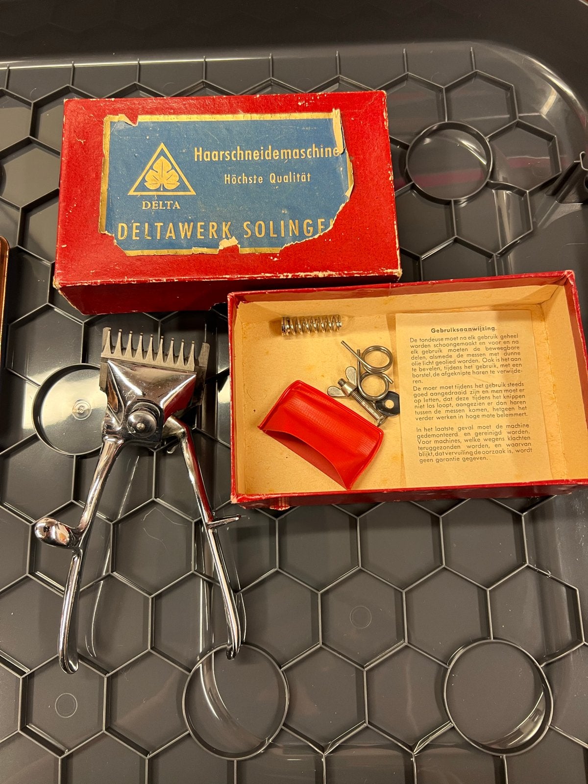 Vintage DELTAWERK SOLINGEN Haarschneidemaschine, Antiek en Kunst, Antiek | Gereedschap en Instrumenten, Ophalen of Verzenden