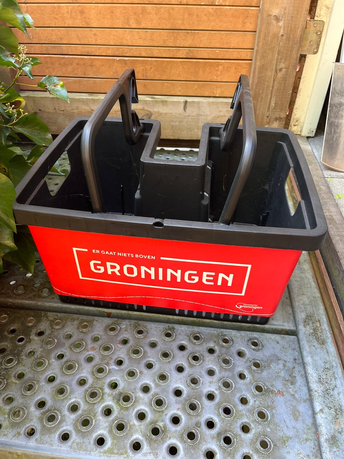 Fietsmand Groningen - Handige en stevige fietskrat, Fietsen en Brommers, Ophalen of Verzenden, Gebruikt, Fietskrat