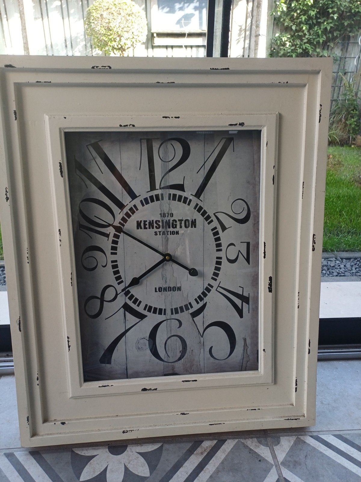 Wandklok Kensington Station London - Vintage Stijl, Ophalen, Wandklok, Analoog, Zo goed als nieuw