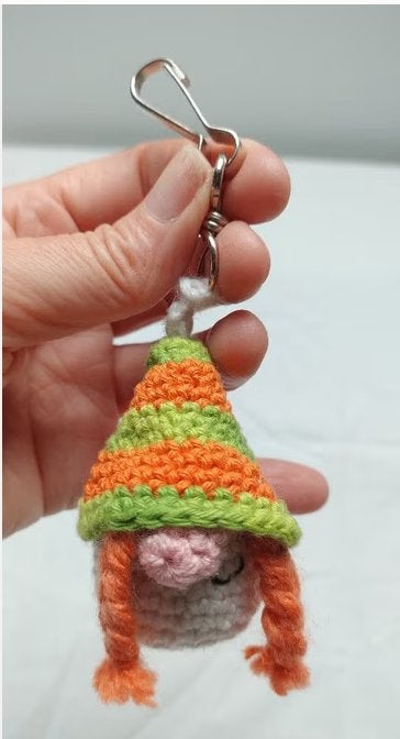 Kabouter Gnome decoratie herfst kerst tas- of sleutelhanger, Ophalen of Verzenden, Nieuw, Knuffel of Figuurtje