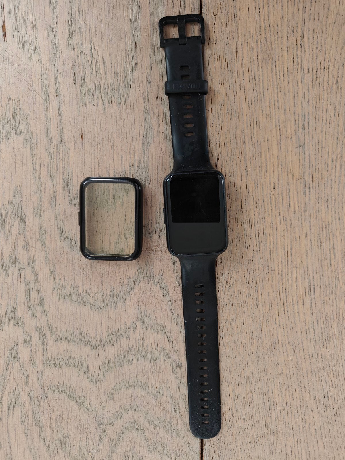 Huawei Watch Fit 2 Zwart met extra bandjes, Gebruikt, Zwart, Ophalen of Verzenden, GPS