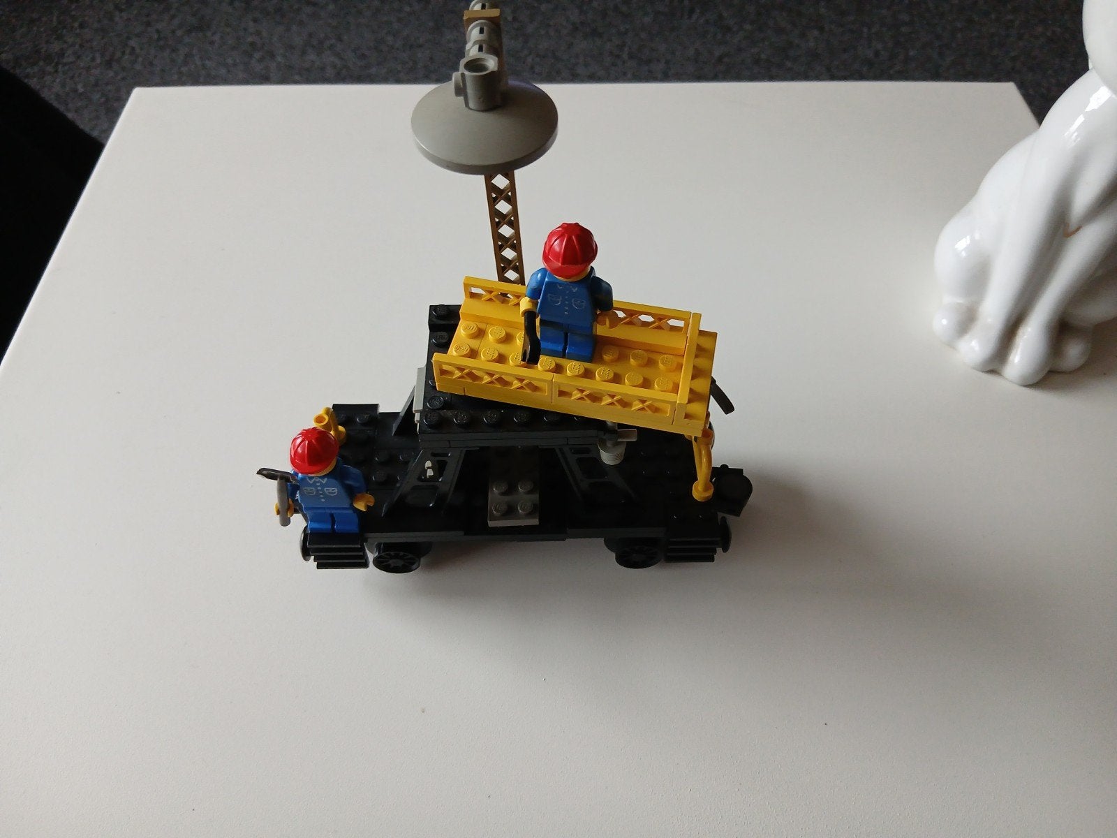 lego nr 7821   werk wagon, Gebruikt, Lego, Ophalen of Verzenden, Compleet