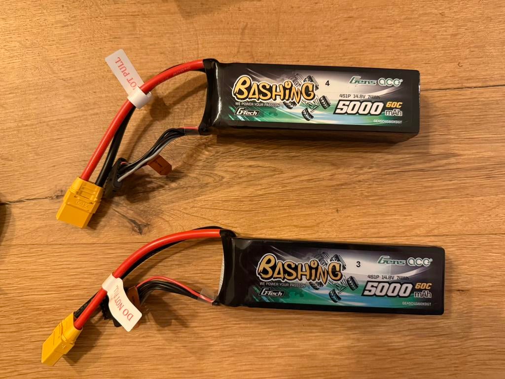 4s 5000mAh 60C Lipo XT90 Gens Gtech Bashing GEA504S60X9GT, Ophalen, Nieuw