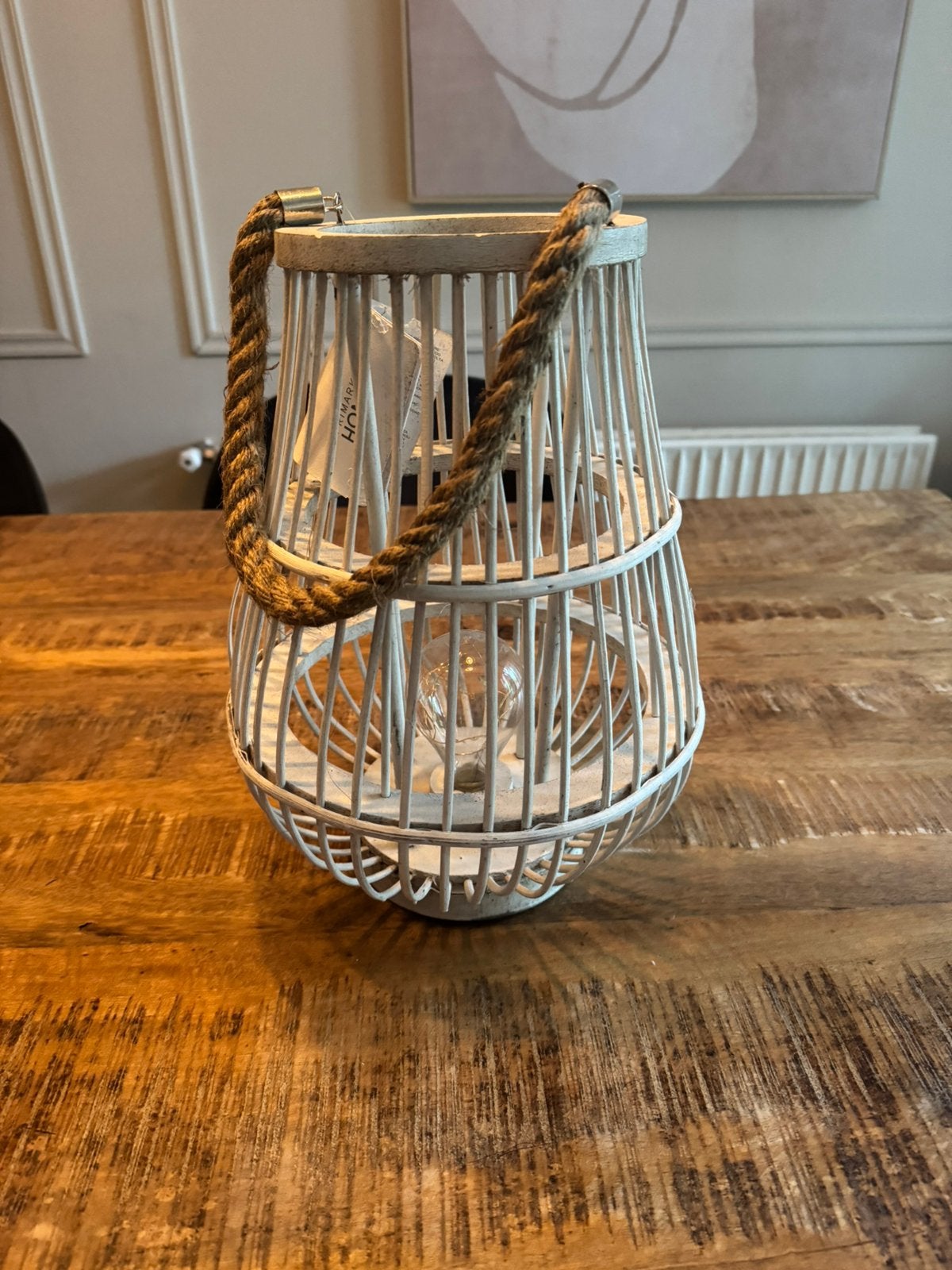 Kandelaar met lamp, Ophalen, Zo goed als nieuw, Overige materialen, Minder dan 25 cm