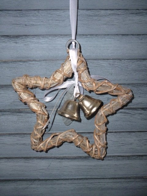 Kersthanger ster met belletjes, *, *, Nieuw, Ophalen of Verzenden