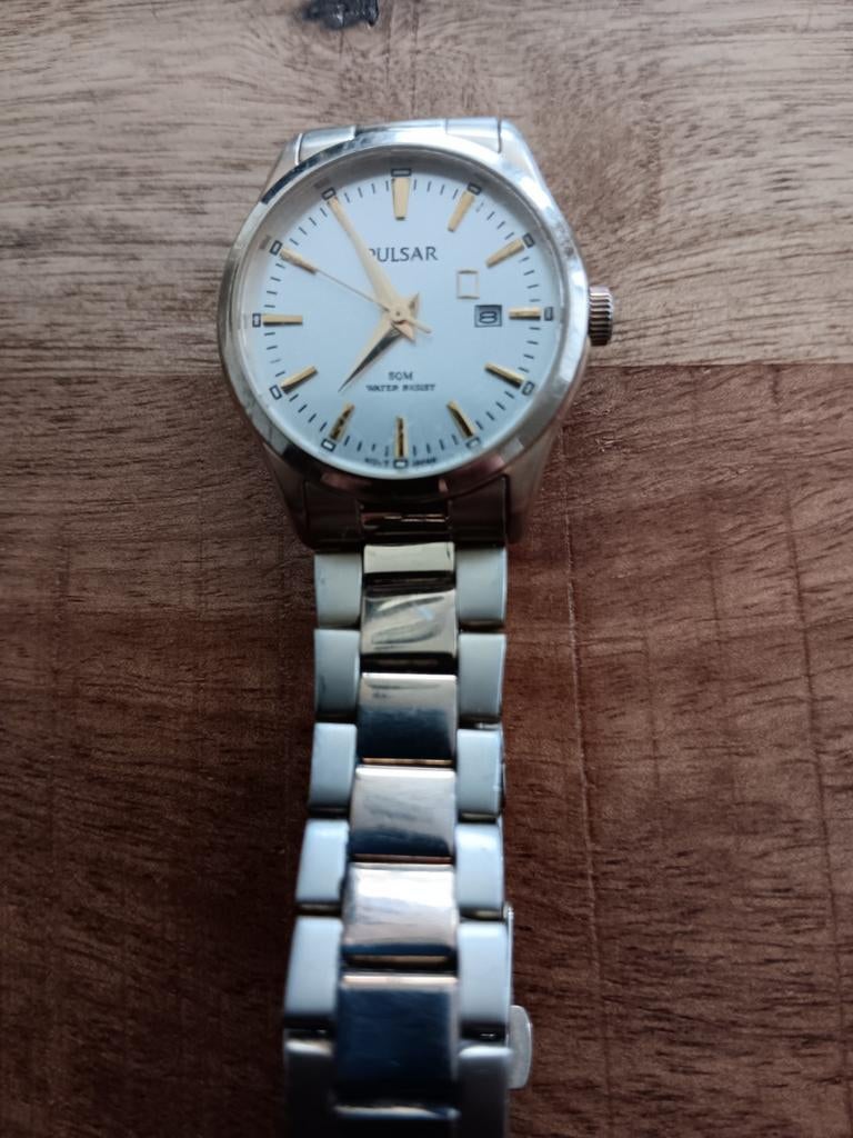 Pulsar Herenhorloge - Stijlvol en Tijdloos Design, Overige merken, Staal, Gebruikt, Staal