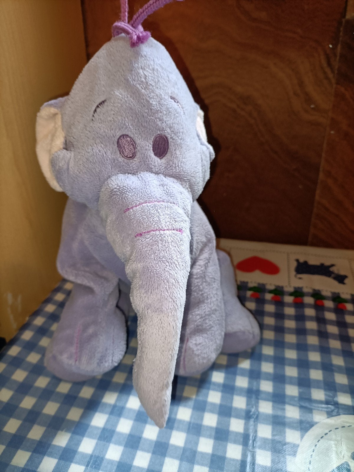 Lollifant knuffel 30 cm groot paarse olifant Winnie de Pooh, Kinderen en Baby's, Speelgoed | Knuffels en Pluche, Ophalen of Verzenden