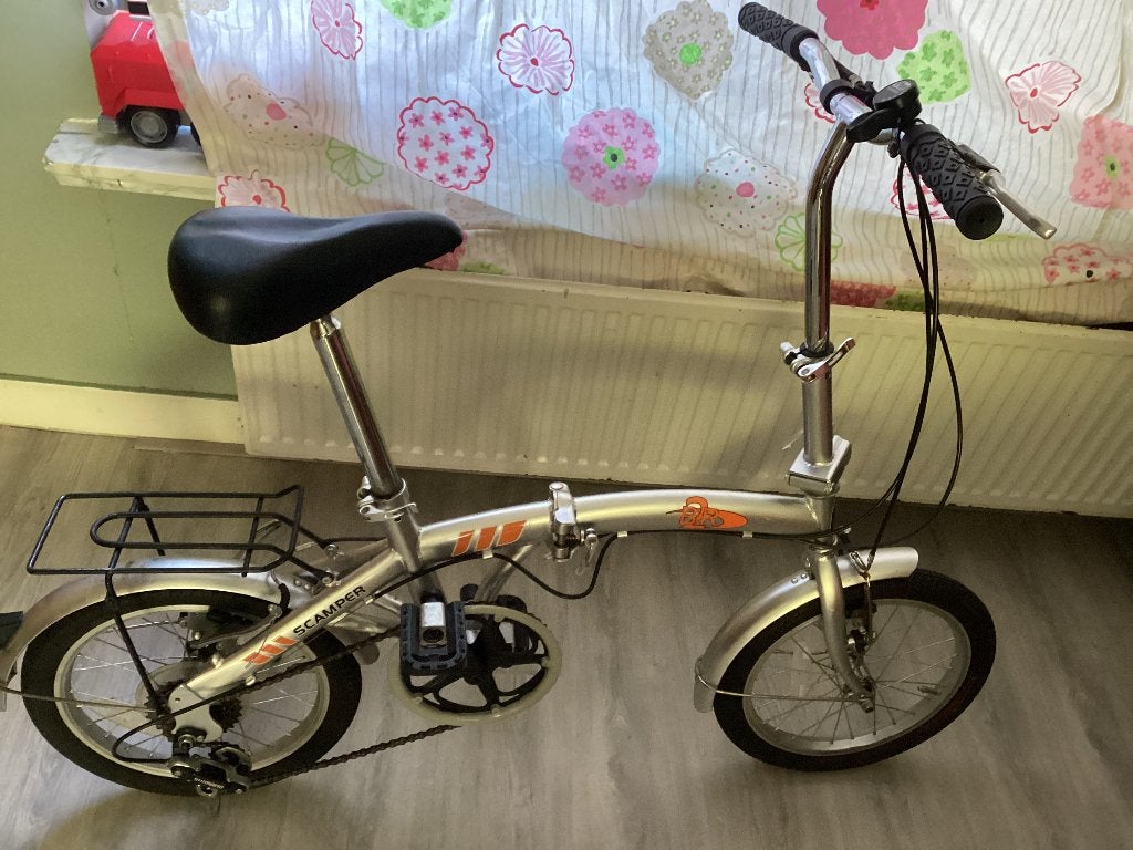 Vouwfiets, Fietsen en Brommers, Fietsen | Vouwfietsen, Ophalen, Gebruikt, 16 tot 18 inch, Versnellingen