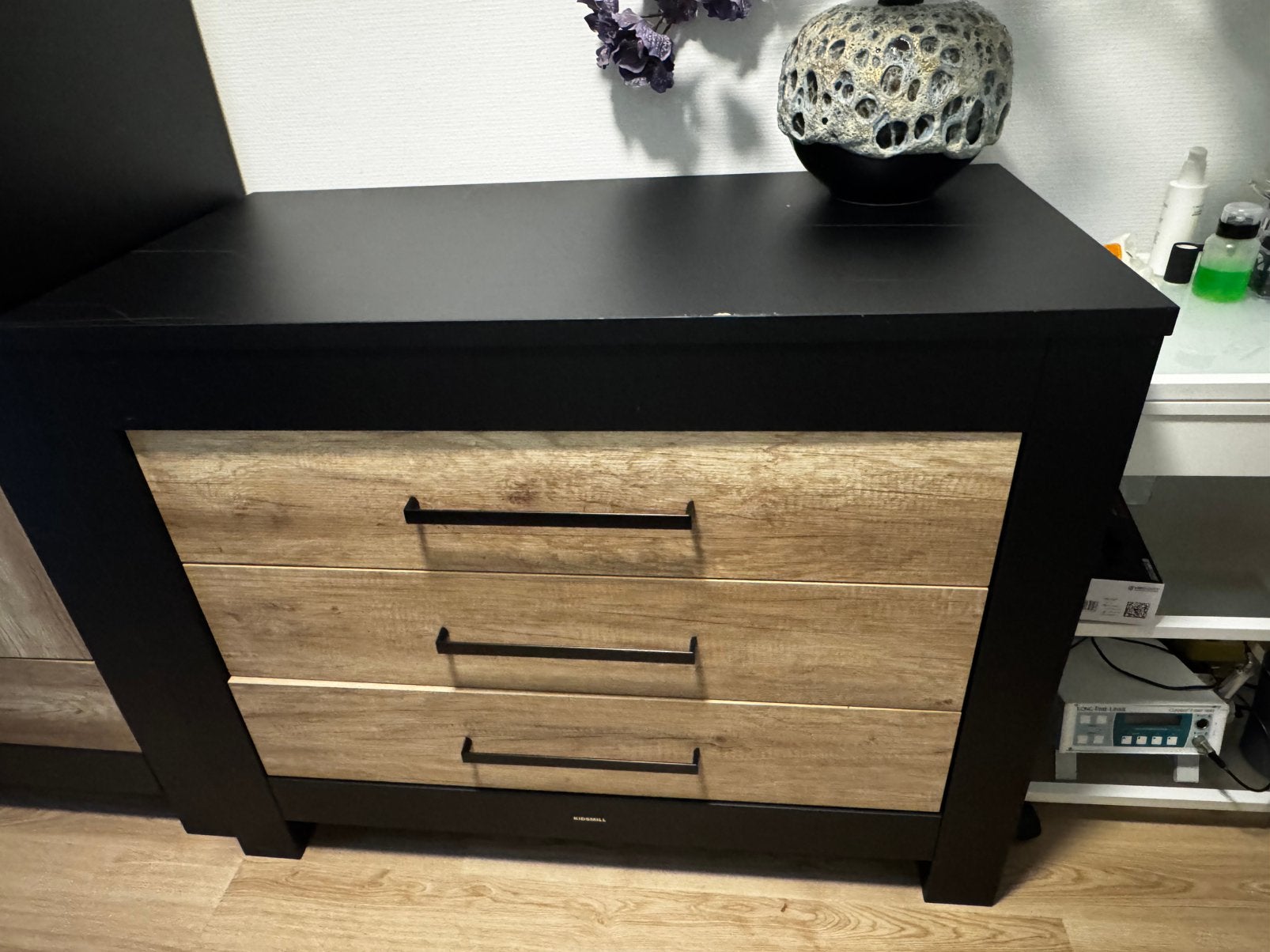 Ledikant + commode, Ophalen, Zo goed als nieuw, 25 tot 50 cm, 100 tot 150 cm