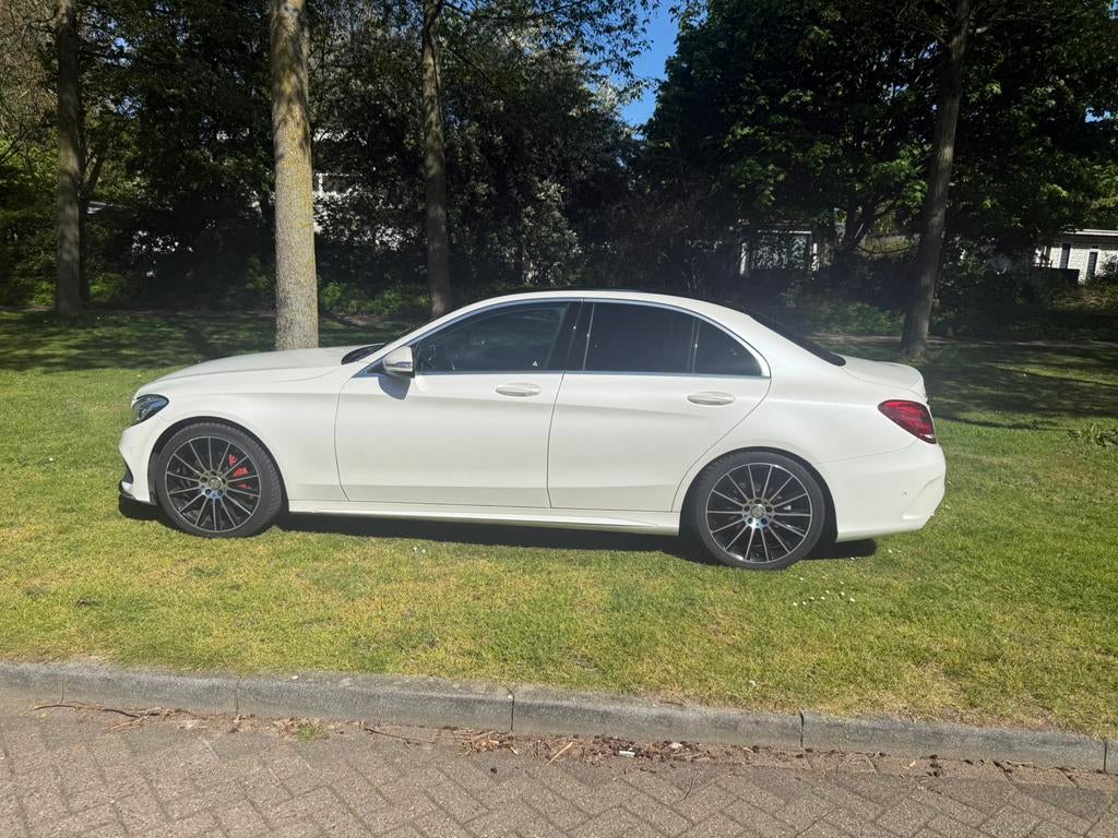 Mercedes-Benz C-Klasse C200 2.0 135KW Aut7 2015 Wit, 1800 kg, 4 cilinders, Wit, 75 €/maand