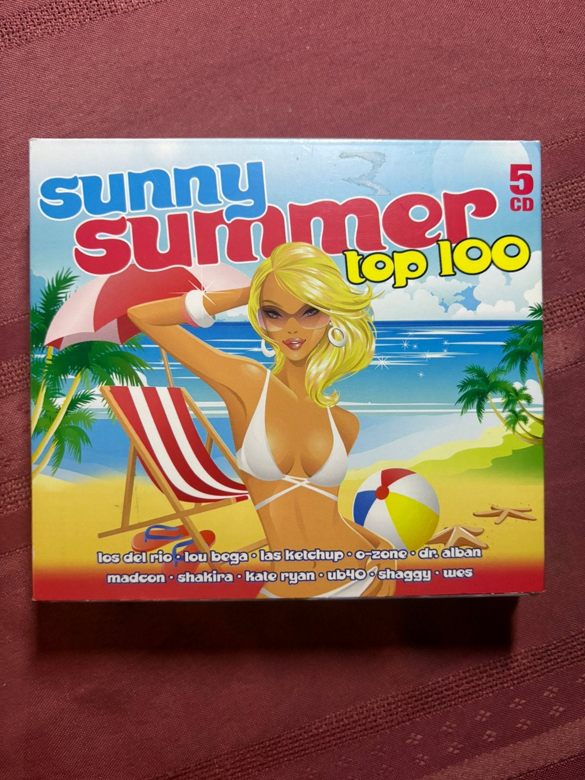 Sunny Summer Top 100 (2009) 5cd-booklet, Verzenden, Gebruikt, Pop, Verzamelalbum