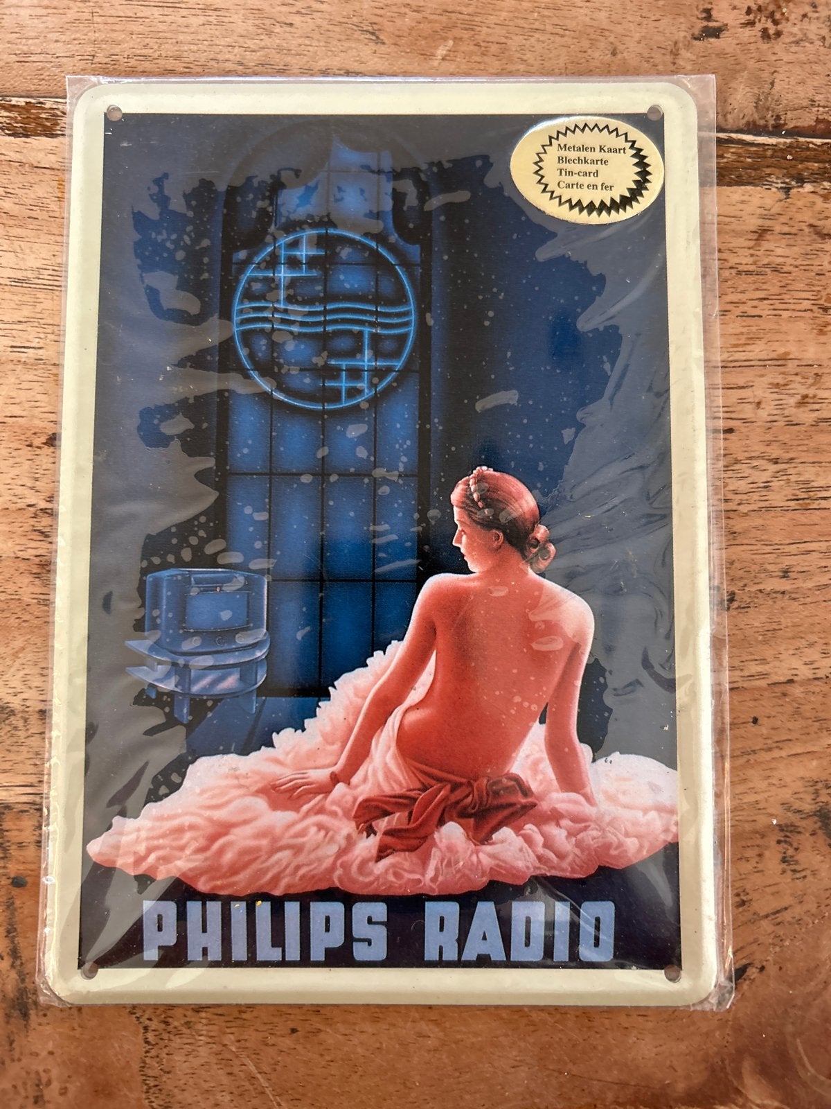 Metalen kaart Philips Radio - Nieuw in verpakking, Ophalen of Verzenden, Nieuw, Reclamebord