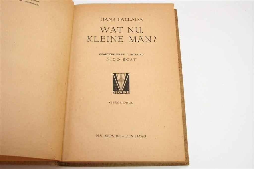 Hans Fallada — Wat nu, Kleine Man? [Zeldzame 4e Druk, 1934], Ophalen of Verzenden, Gelezen