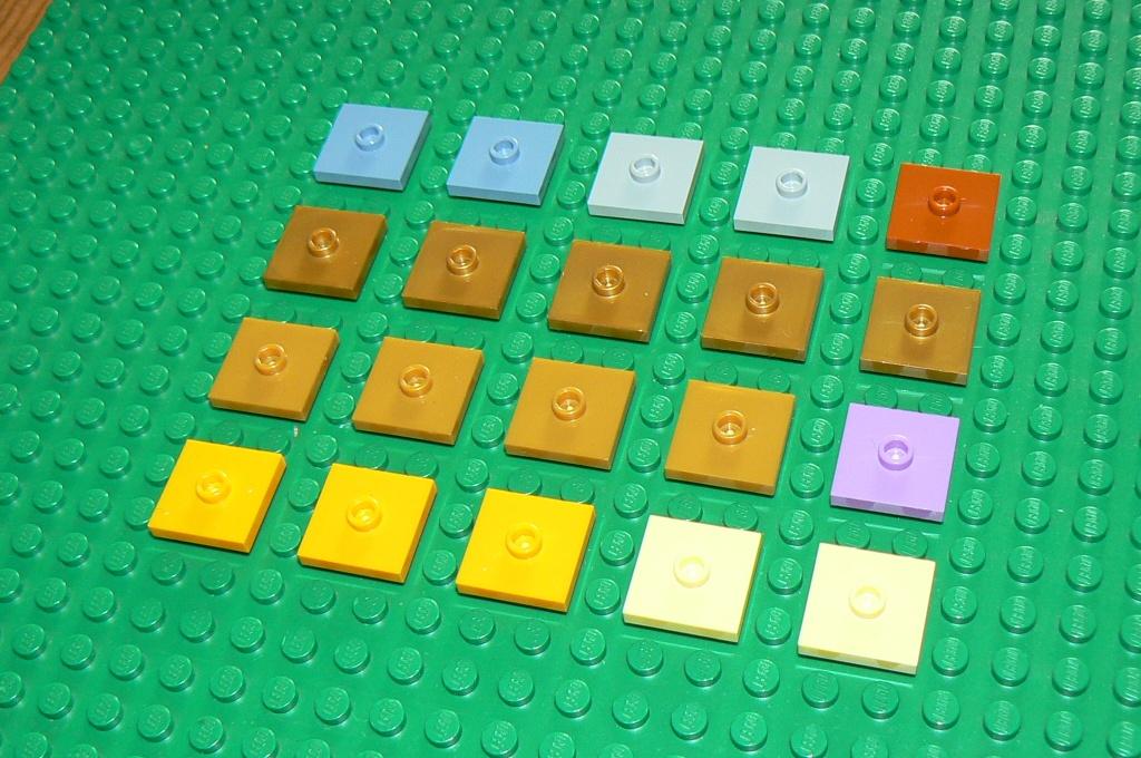L1365 Stenen 2x2 met 1 nop diverse kleuren 20 st., Kinderen en Baby's, Speelgoed | Duplo en Lego, Ophalen of Verzenden, Nieuw