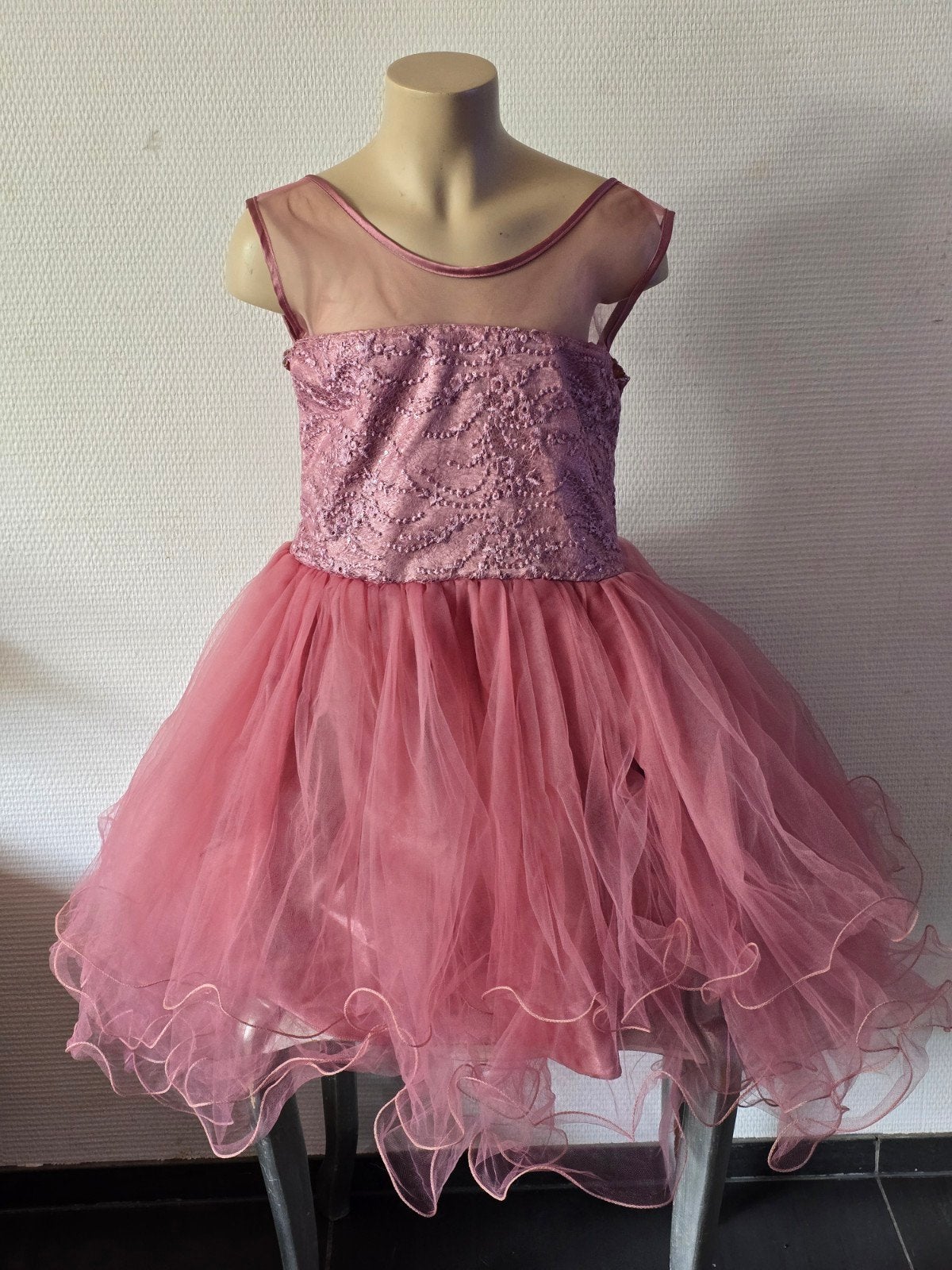 Mertoğlu Baby roze feestjurk Maat 140-146, Mertoğlu Baby, Meisje, Ophalen of Verzenden, Zo goed als nieuw