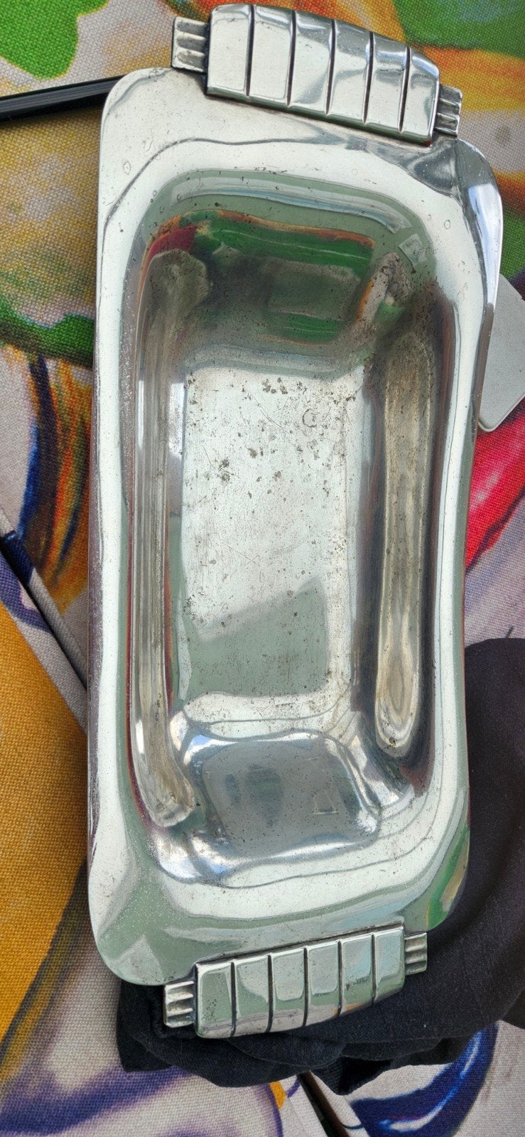 Vintage Gero Verzilverde Broodschaal - Georg Nilsson - 40 cm, Ophalen