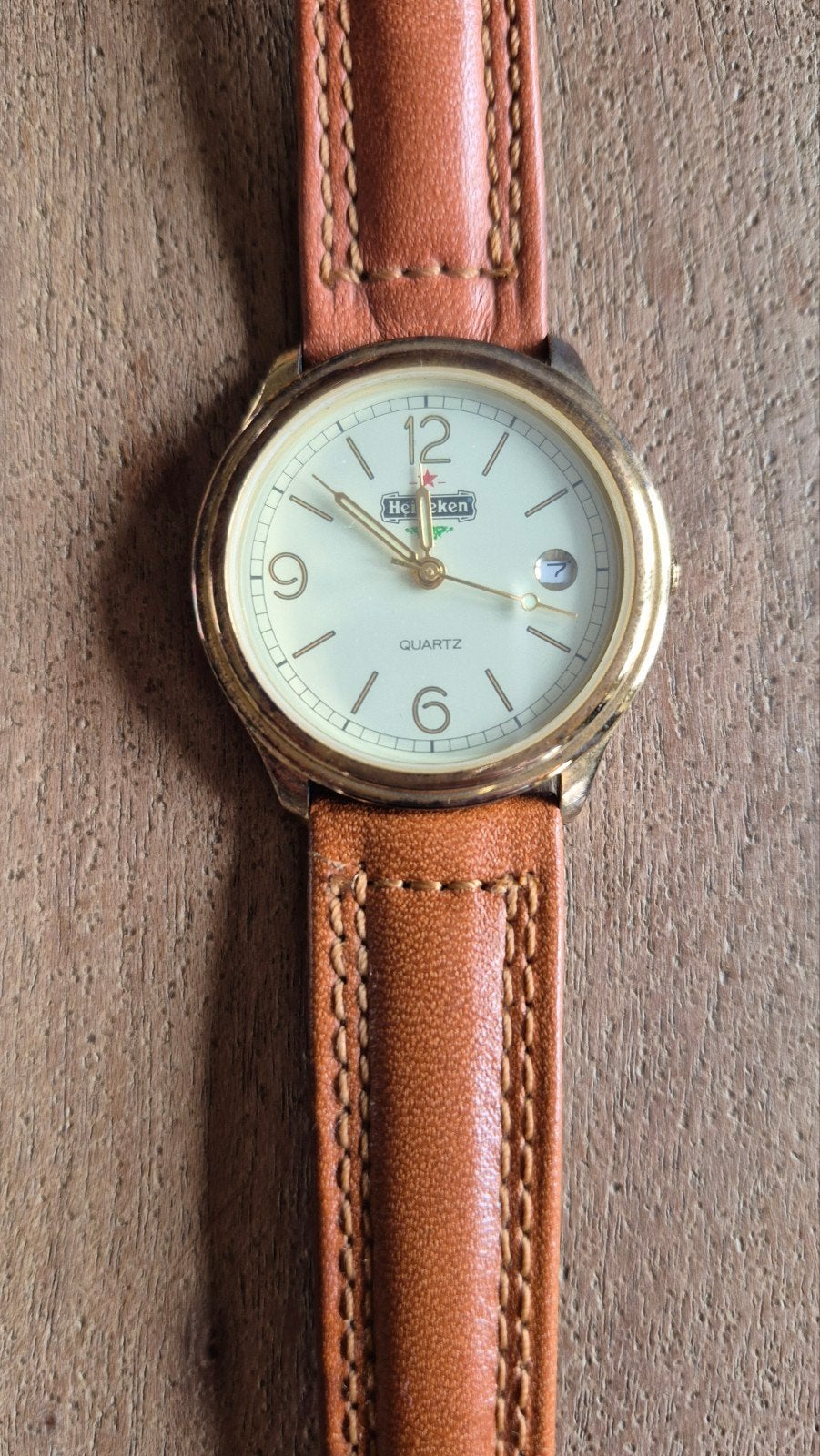 Zeldzaam Heineken Quartz horloge - Nieuwstaat!, Ophalen of Verzenden, Zo goed als nieuw, Overige typen, Heineken