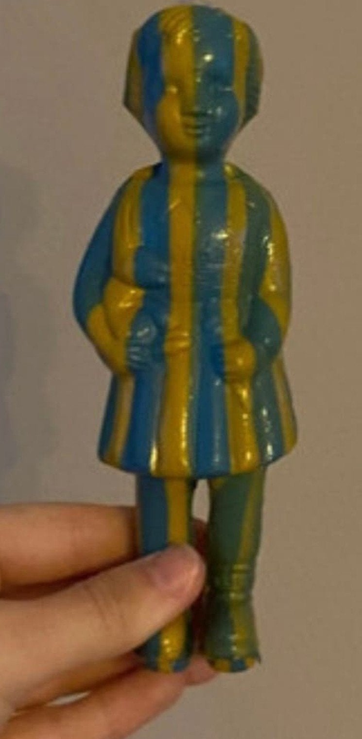 Originele Clonette Pop Blauw/ Geel Gestreept, Ophalen of Verzenden, Huis en Inrichting