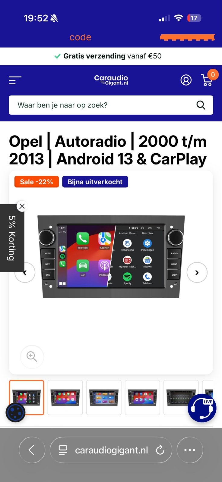 Nieuwe autoradio Opel Corsa 2007 - Ongebruikt, Ophalen of Verzenden, Nieuw