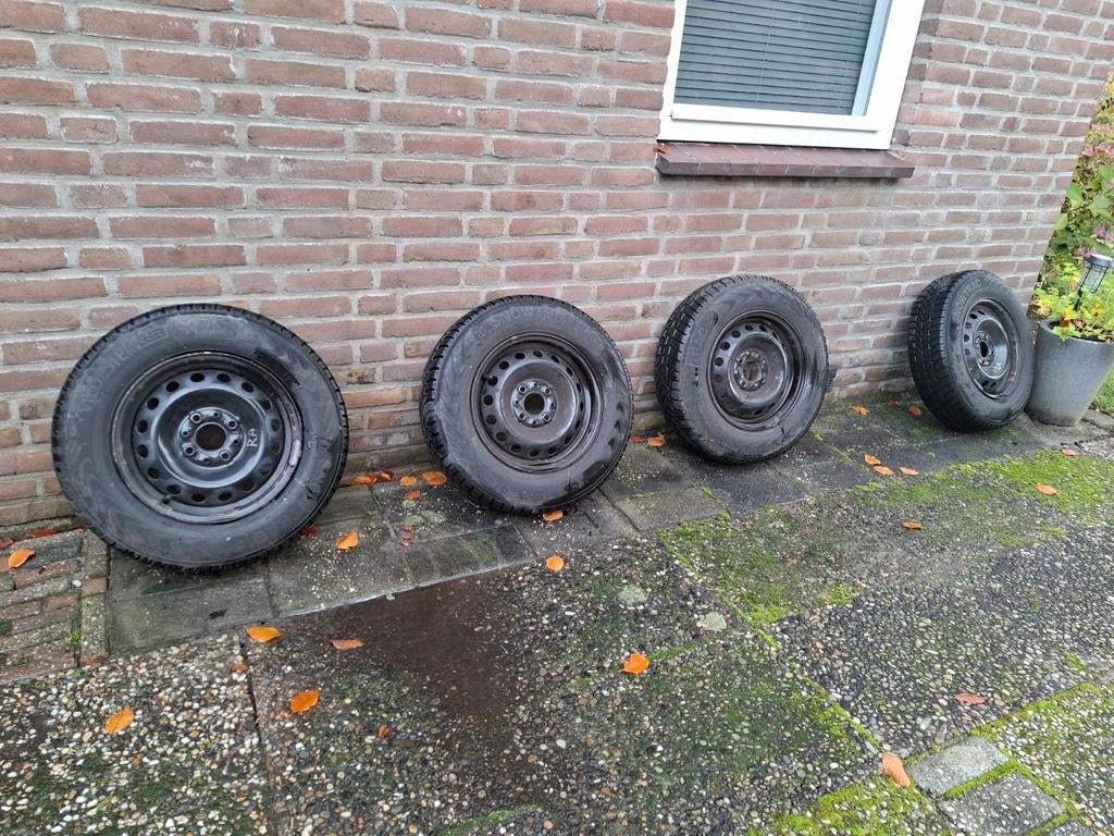 4 Velgen. 4 stalen velgen. 155/80 R13. Fiat 13 inch., Ophalen, Gebruikt, Fiat
