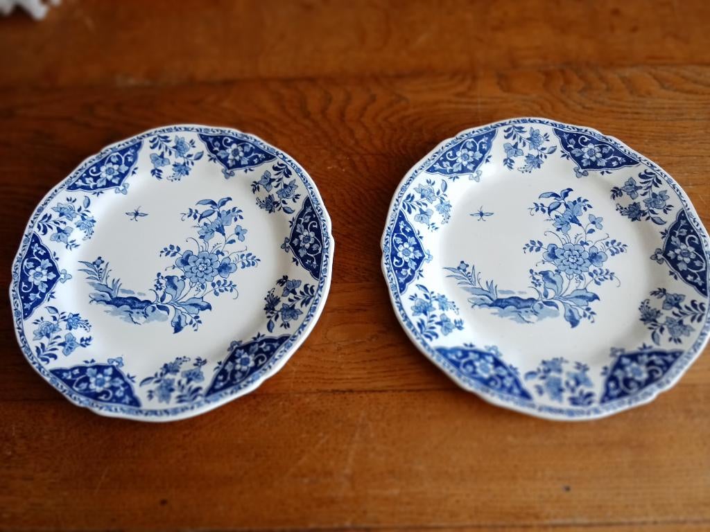 2 prachtige Franse borden merk GIEN, Antiek en Kunst, Ophalen of Verzenden