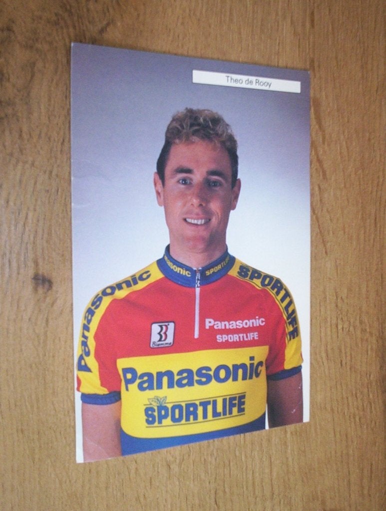 kaart/foto theo de rooy (2) panasonic sportlife (wielrenn, Ophalen of Verzenden, Zo goed als nieuw, Overige binnenlandse clubs