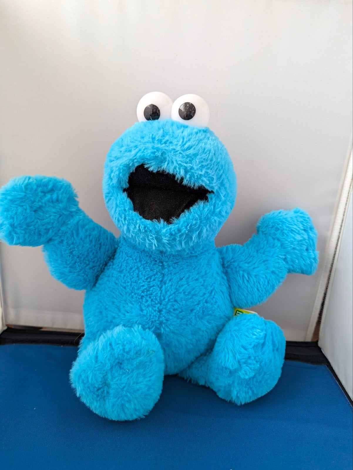 Sesamstraat Koekiemonster knuffel - Zo goed als nieuw, Overige merken, Overige karakters, Overige typen, Blauw