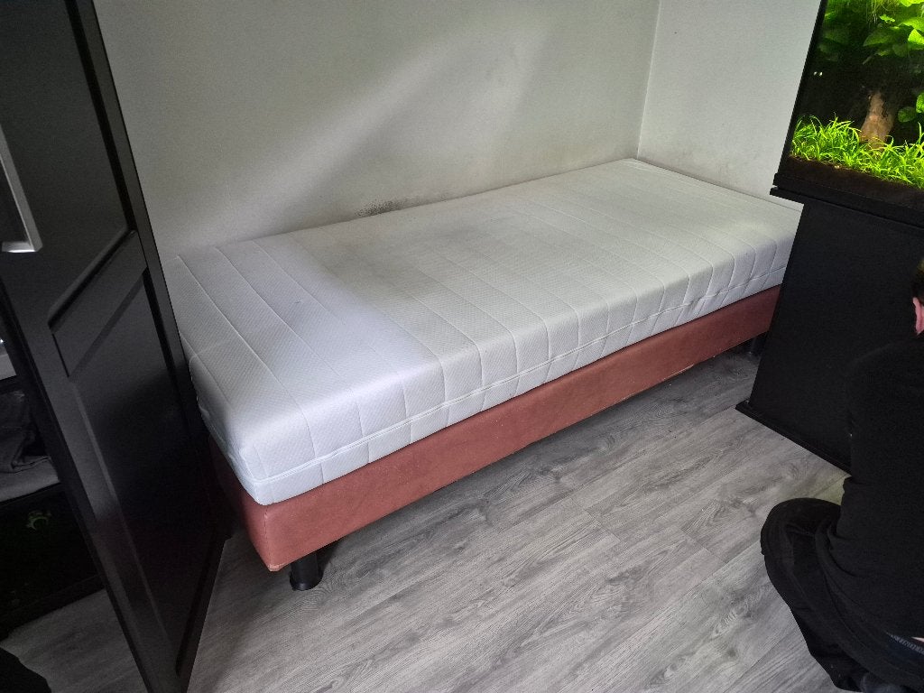 boxspring 90x200, Huis en Inrichting, Slaapkamer | Boxsprings, Ophalen, 90 cm, Eenpersoons, 200 cm