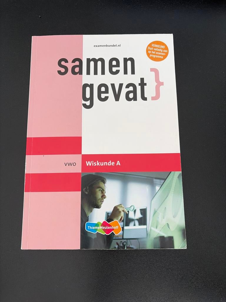 Samengevat VWO Wiskunde A - Examenbundel, Verzenden, Zo goed als nieuw, VWO, Wiskunde A