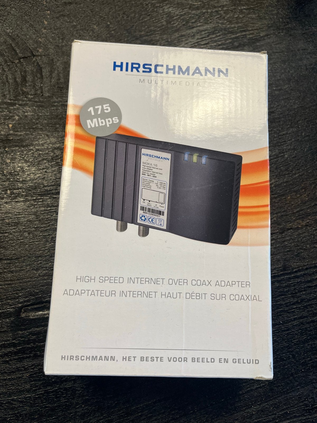 Hirschmann MOKA 16 Coax Adapter NIEUW IN DOOS, Ophalen of Verzenden, Nieuw, Minder dan 2 meter, Coaxiale kabel