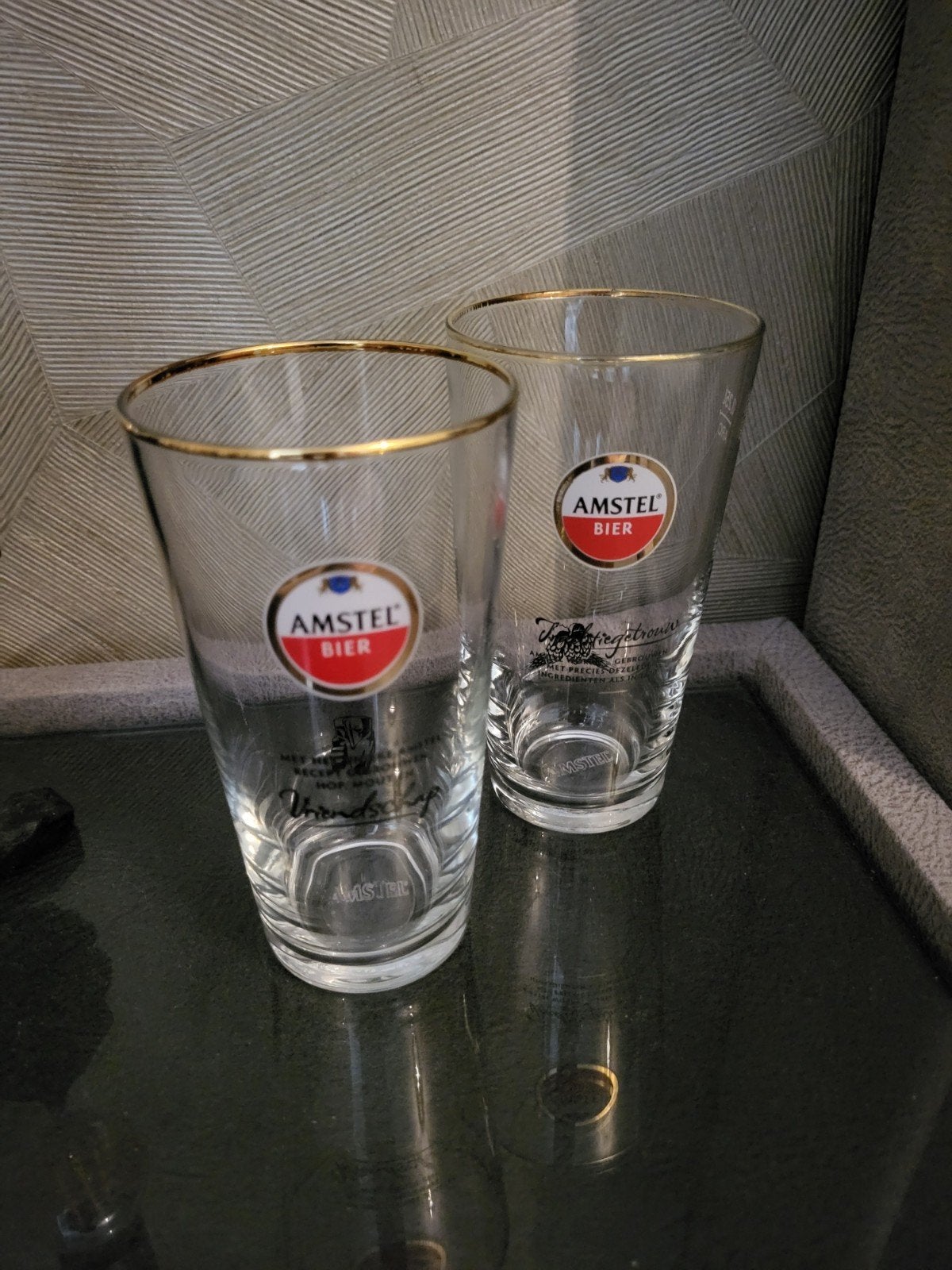 4x Amstel bierglas Nieuw!, Verzamelen, Glas en Borrelglaasjes, Ophalen, Nieuw, Bierglas