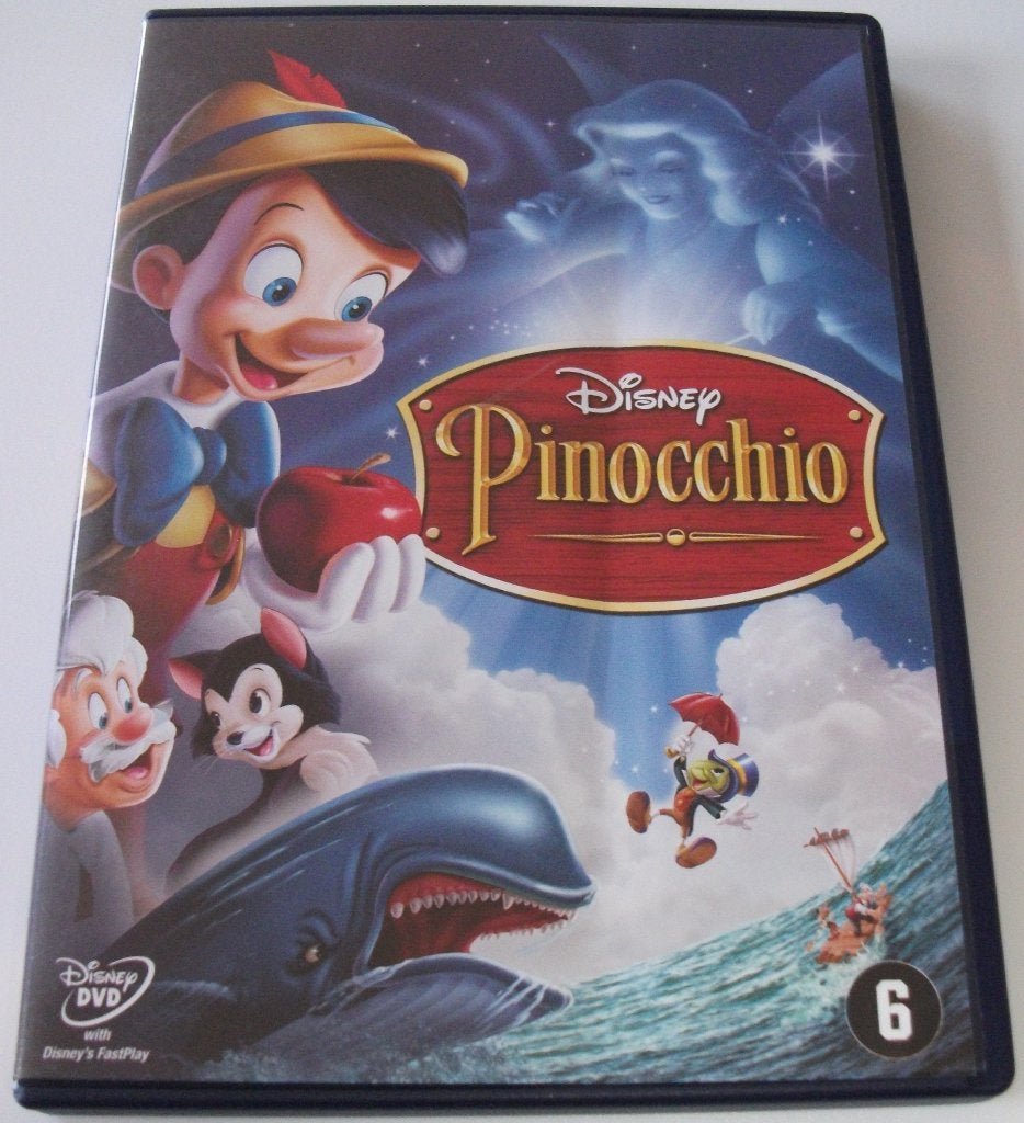 Dvd *** PINOCCHIO *** Walt Disney Gouden Rugnummer 02, Tekenfilm, Amerikaans, Ophalen of Verzenden, Zo goed als nieuw