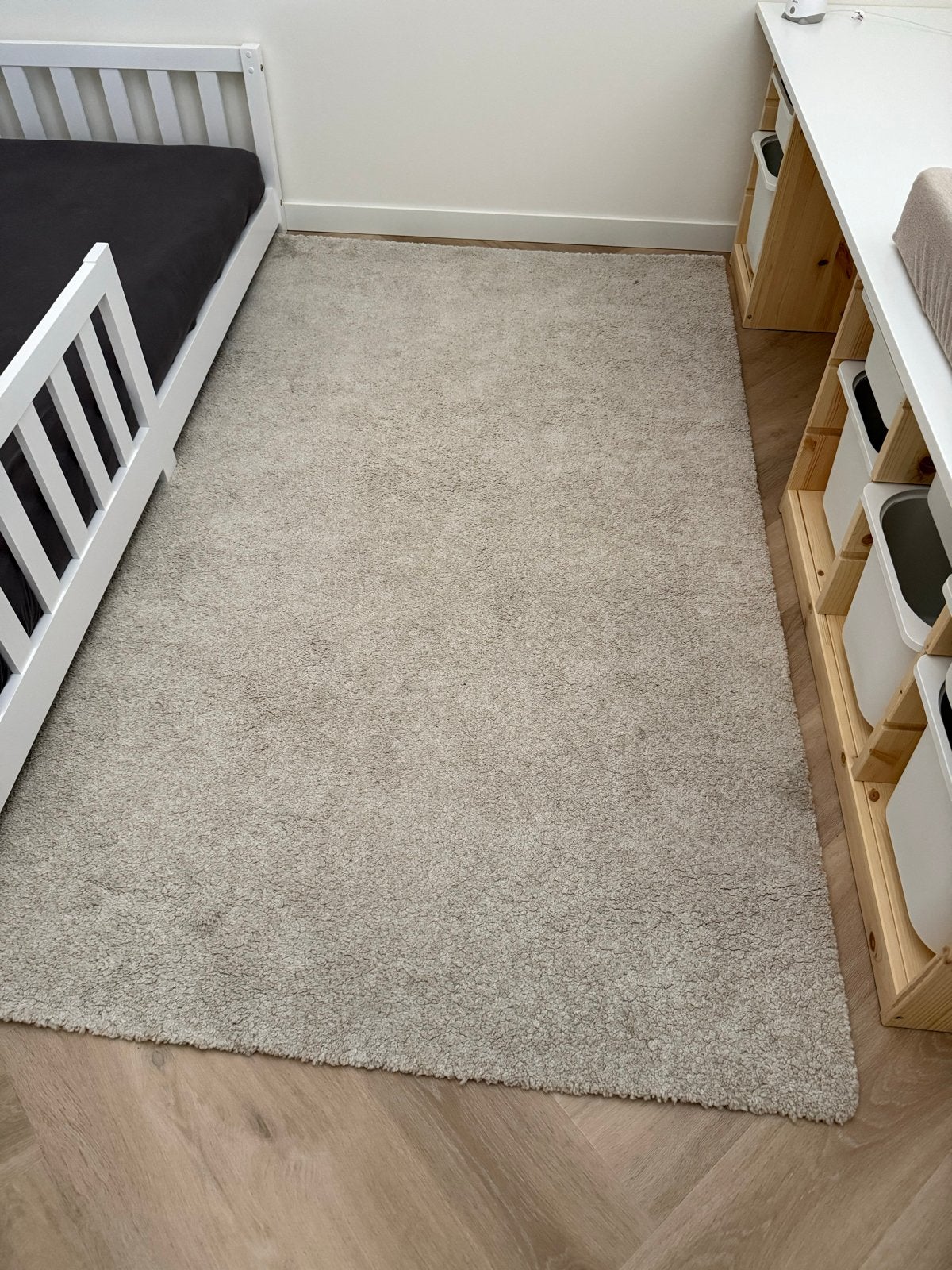 IKEA Stoense Vloerkleed - Beige/Grijs (133x195 cm), Huis en Inrichting, Stoffering | Tapijten en Kleden, Ophalen, Gebruikt, 100 tot 150 cm