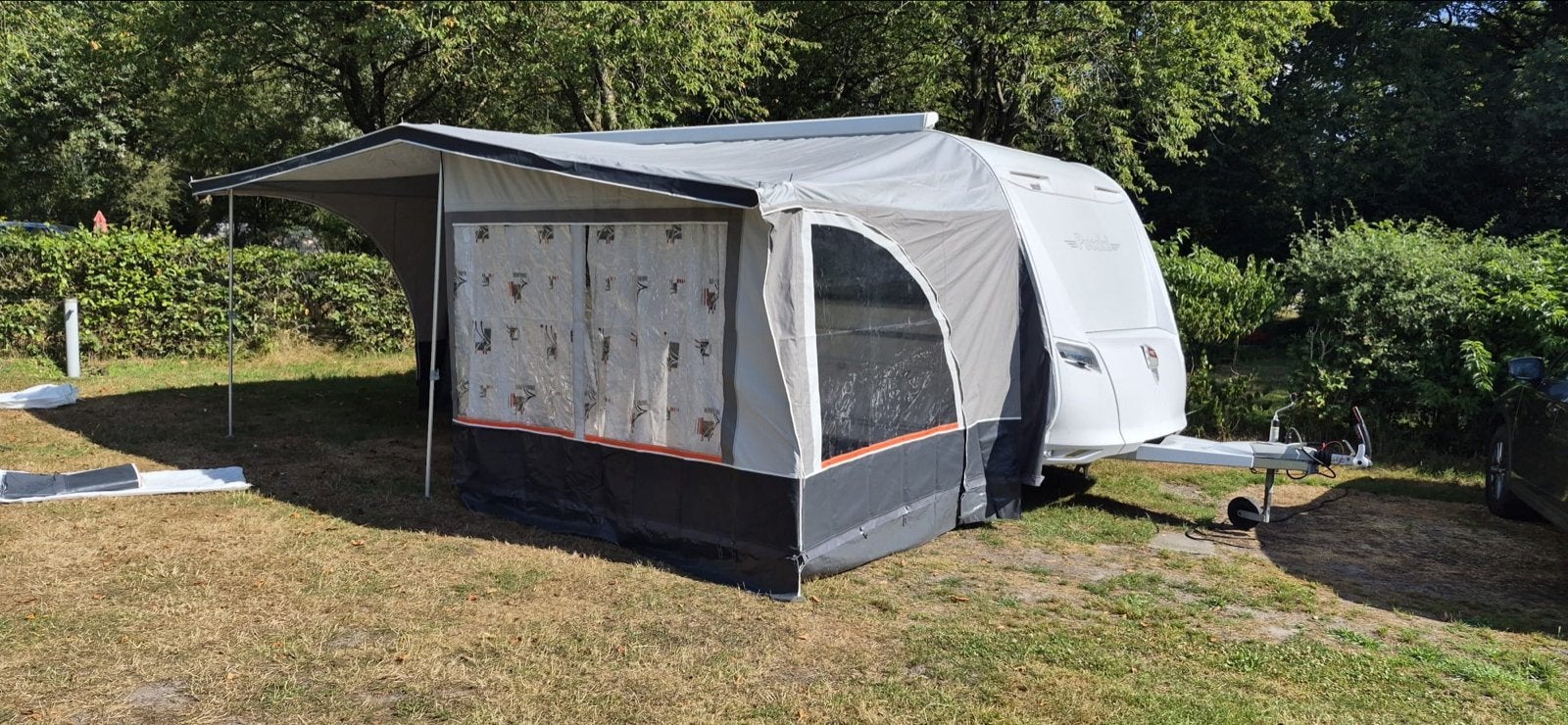 Voortent Brand Capri S, maat 31, Caravans en Kamperen, Voortenten en Luifels, Ophalen, Gebruikt, Ten Cate All Season 240g/m2, Brand