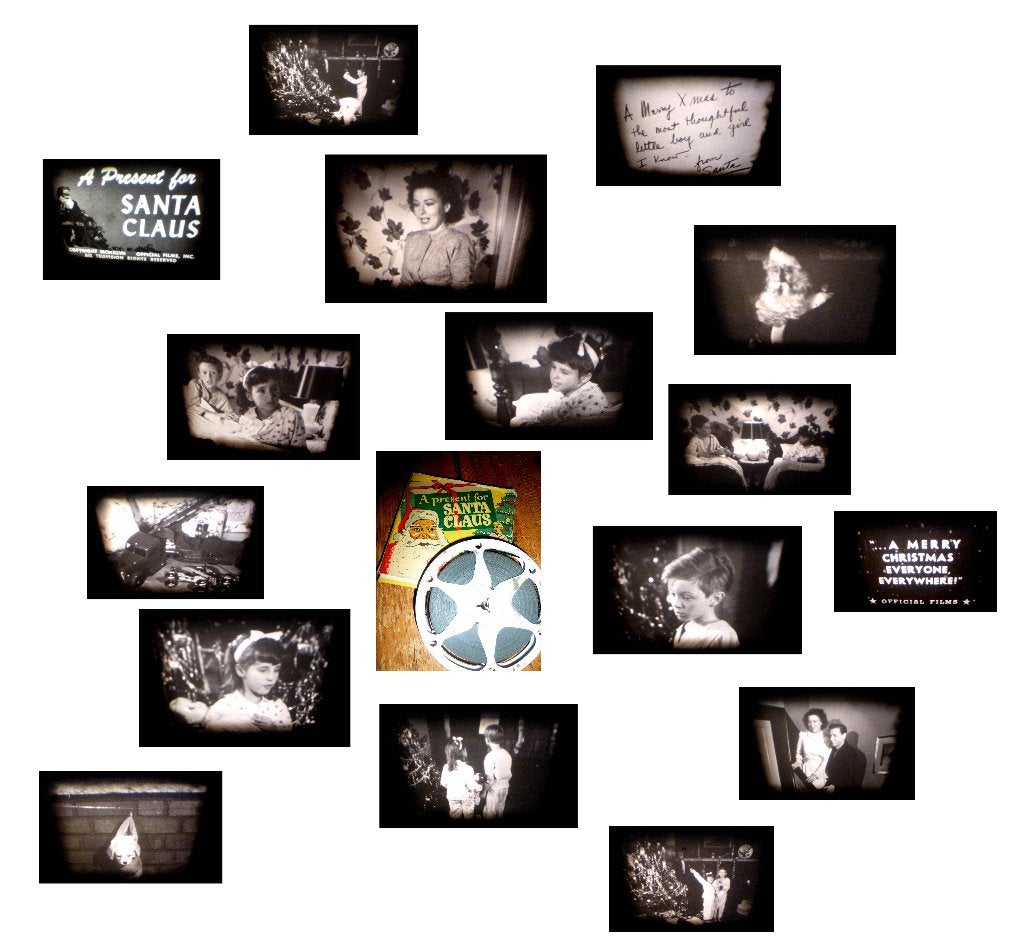 8mm film vintage - a Present for Santaclaus 1947 - N8, Audio, Tv en Foto, Filmrollen, Ophalen of Verzenden, 8mm film