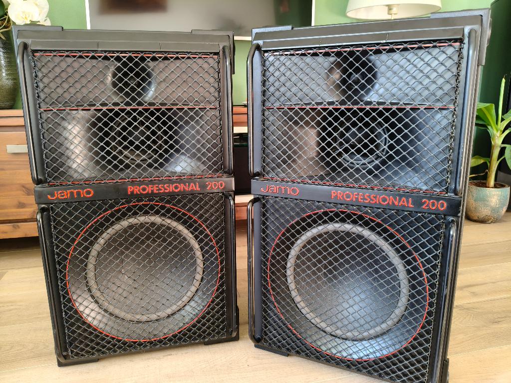 Jamo Professional 200 -refoamed en op wielen- [ VET GAAF! ], Ophalen, Zo goed als nieuw, 120 watt of meer, Front, Rear of Stereo speakers