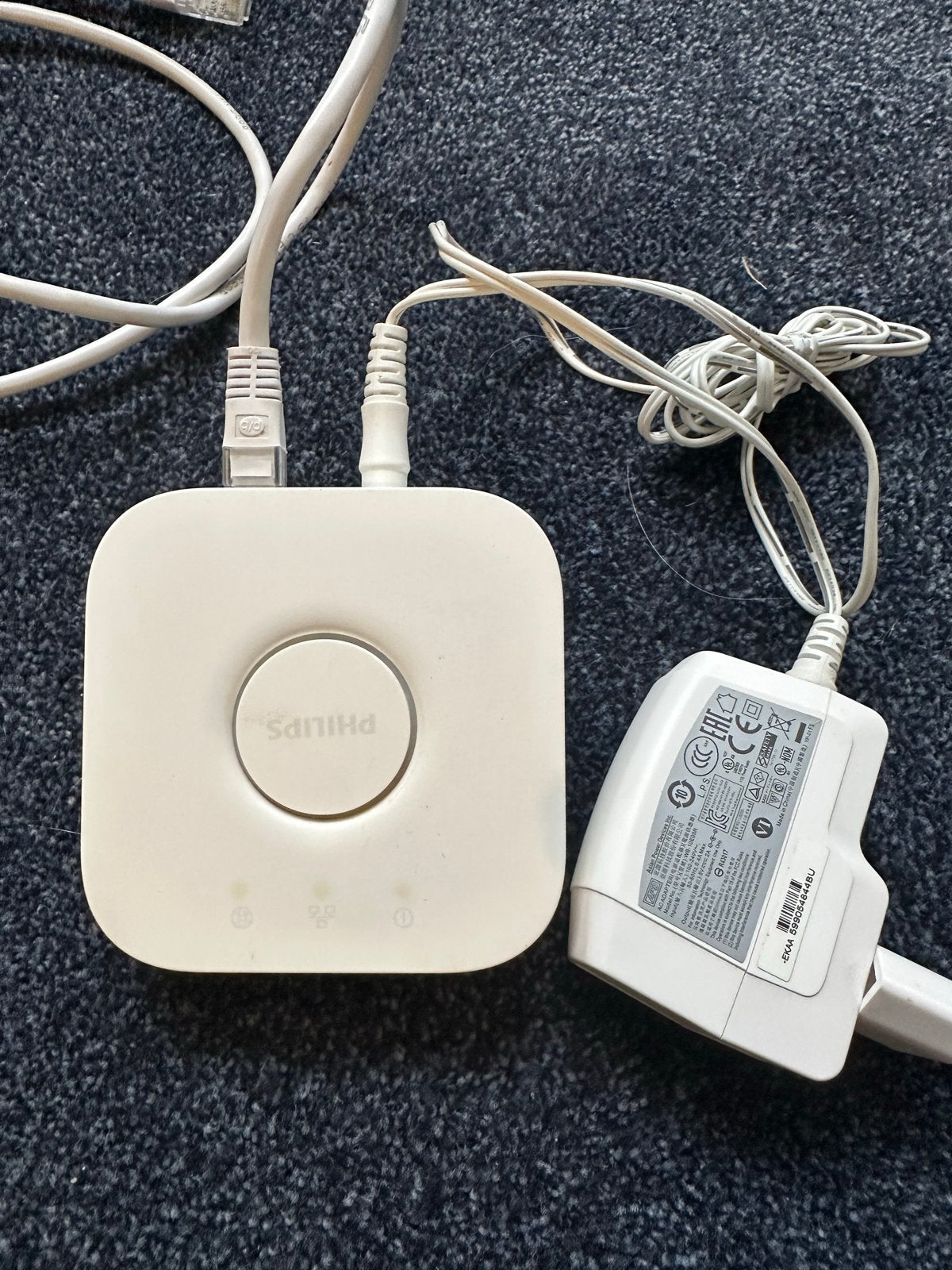 Philips Hue Bridge V2 met adapter en ethernetkabel, Ophalen of Verzenden, Gebruikt