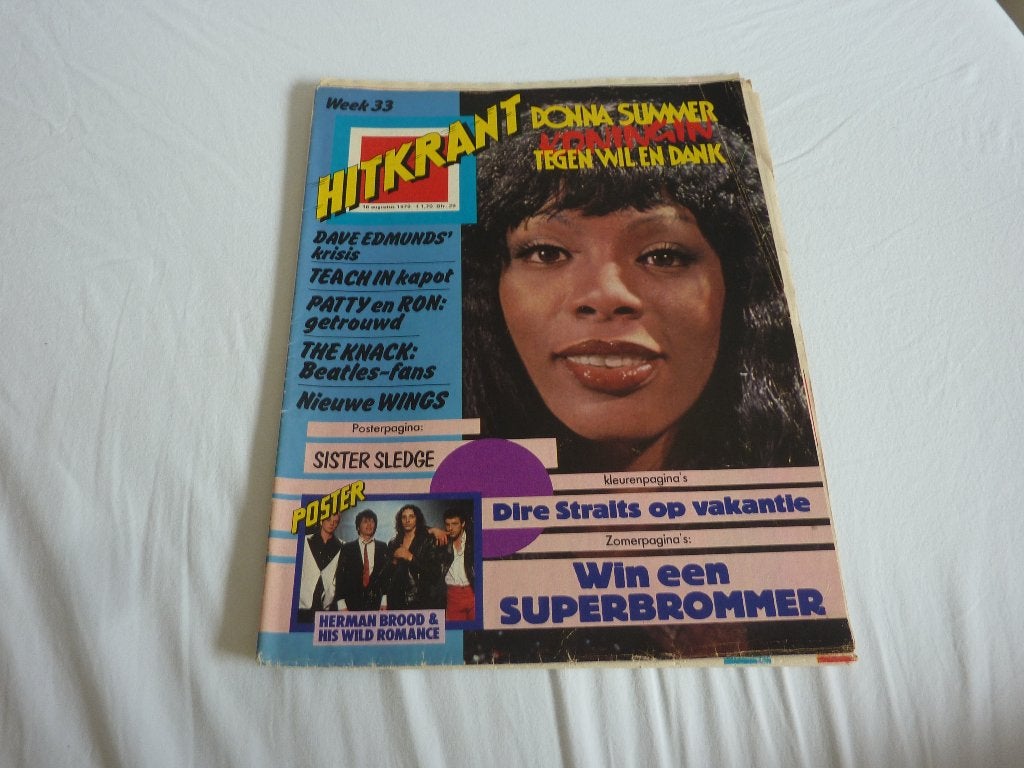 HITKRANT NR 33 1979-D SUMMER-HERMAN-DIRE STRAITS-LUV-ABBA, Ophalen of Verzenden, 1960 tot 1980, Tijdschrift