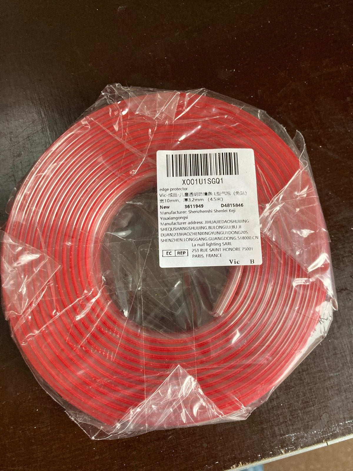 Zachte PVC hoekbeschermerstrip (5meter per rol), Ophalen, Nieuw