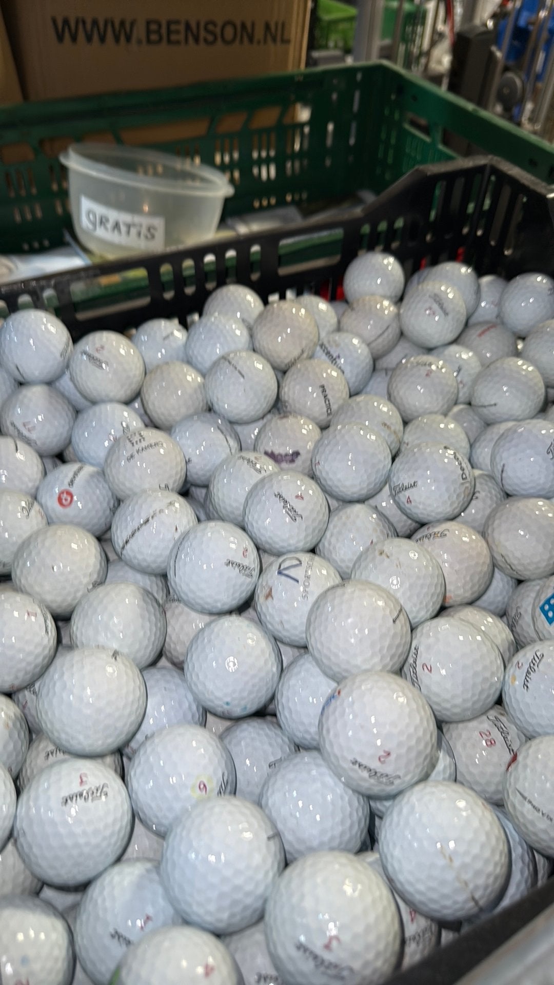 100 Titleist Pro v1x golfballen AAAA, Ophalen of Verzenden, Zo goed als nieuw, Bal(len)
