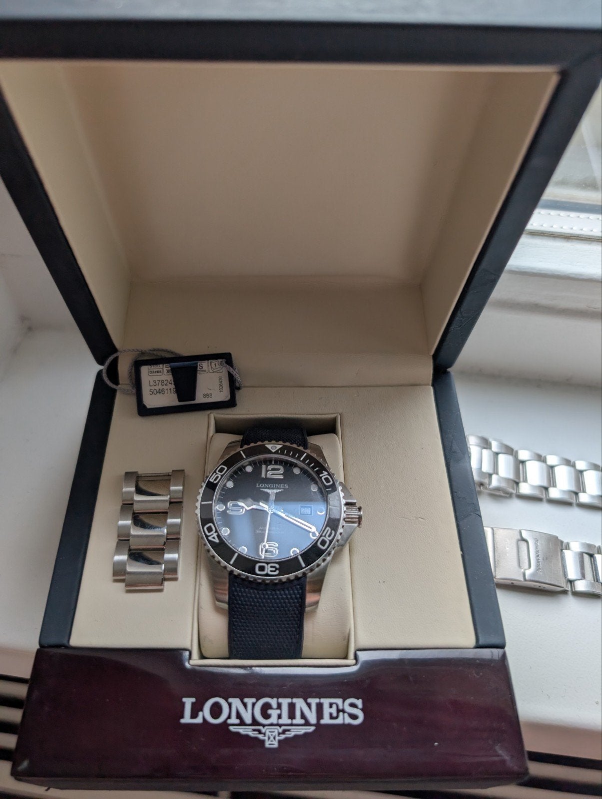Longines HydroConquest Automaat - 43mm, Ophalen of Verzenden, Zo goed als nieuw, Staal, Overige merken